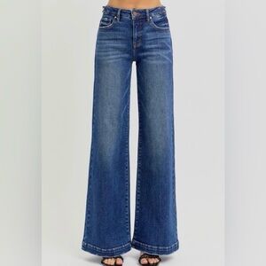 Women's Blue Flare & Wide Leg Jeans
